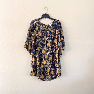 🌿Final Sale 
Umgee Blue Floral Dress‎